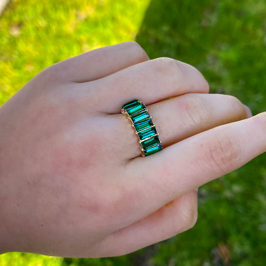 Chunky Emerald Ring