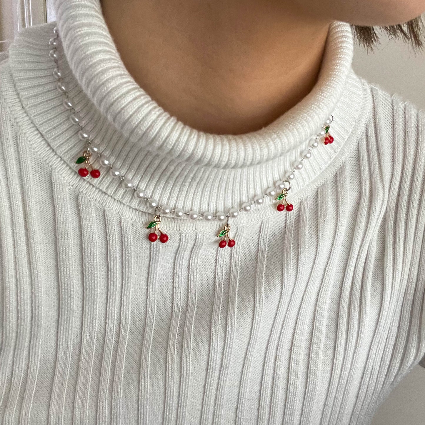 Fancy Cherry Necklace
