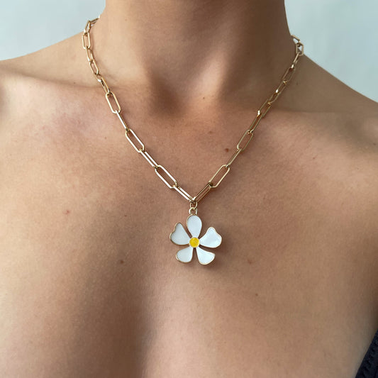 Sandy Flower Necklace