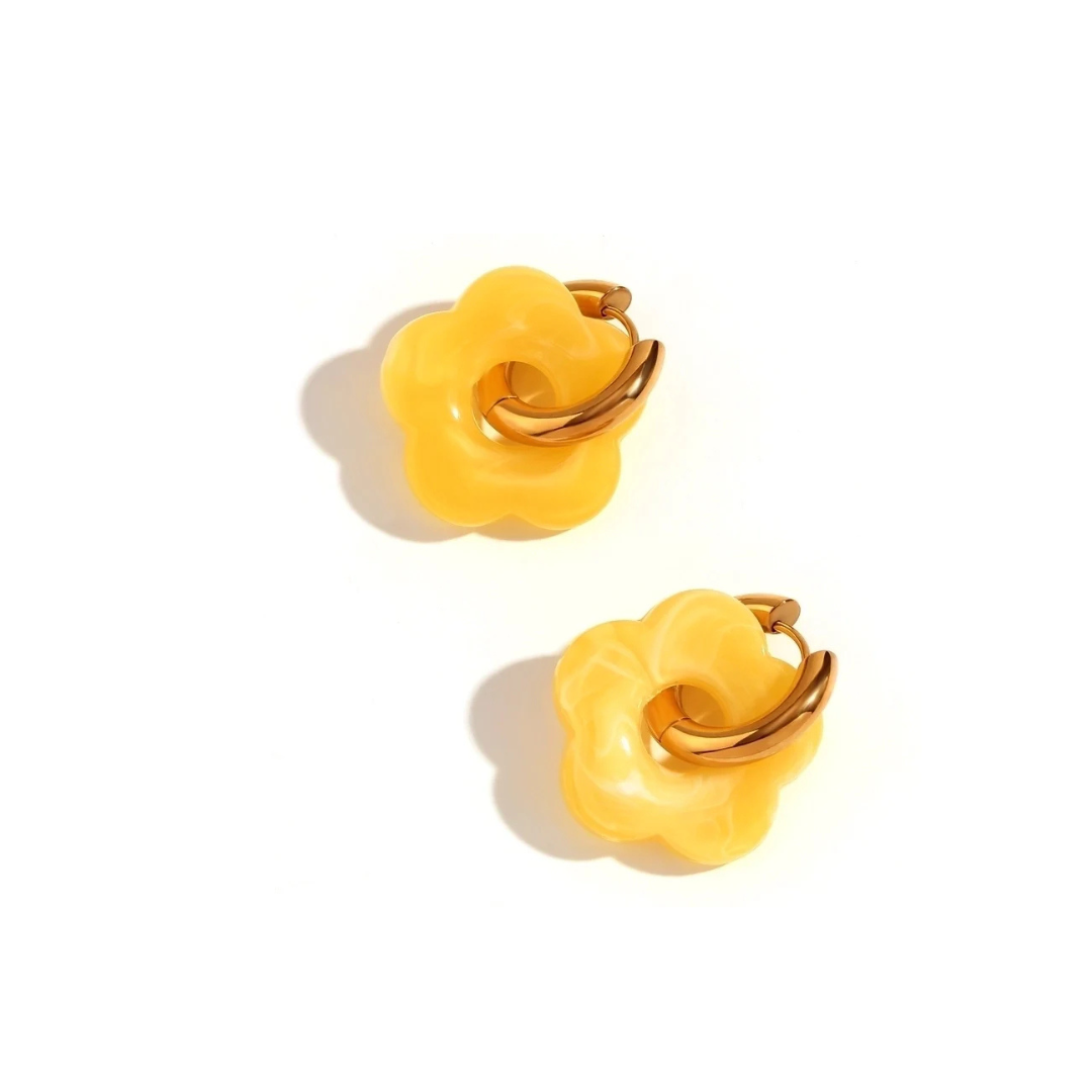 Heartthrob Hoops – Chunky Heart Charm Earrings (Waterproof)